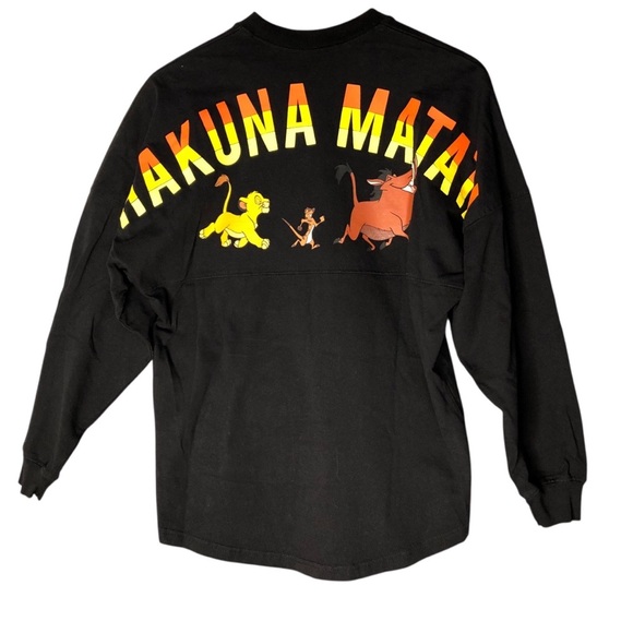Disney Tops - Disney Lion King Spirit Jersey Unisex XS Black Cotton Hakuna Matata Fandom Shirt